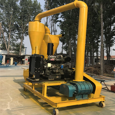 20吨饲料颗粒气力输送机 农场晒场用移动式玉米装车气力吸粮机