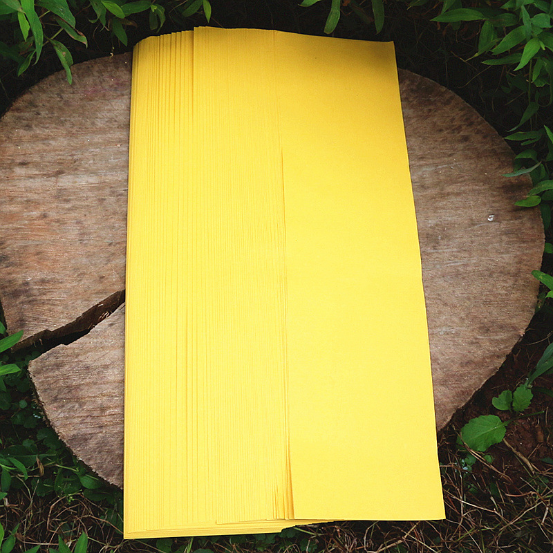 包邮优质画符纸问道祖庭 标准专用画符纸黄纸表纸黄符纸1份100张