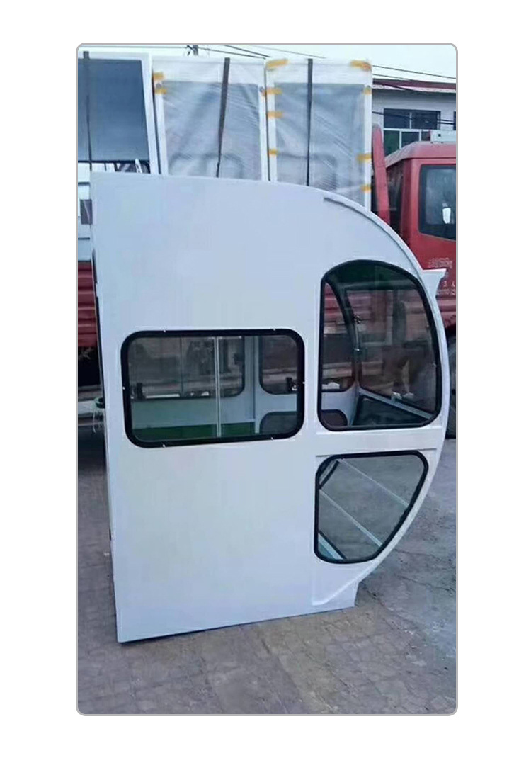 塔机专用驾驶室 塔吊配件太空舱 超厚塔机驾驶室超大弧形太空舱