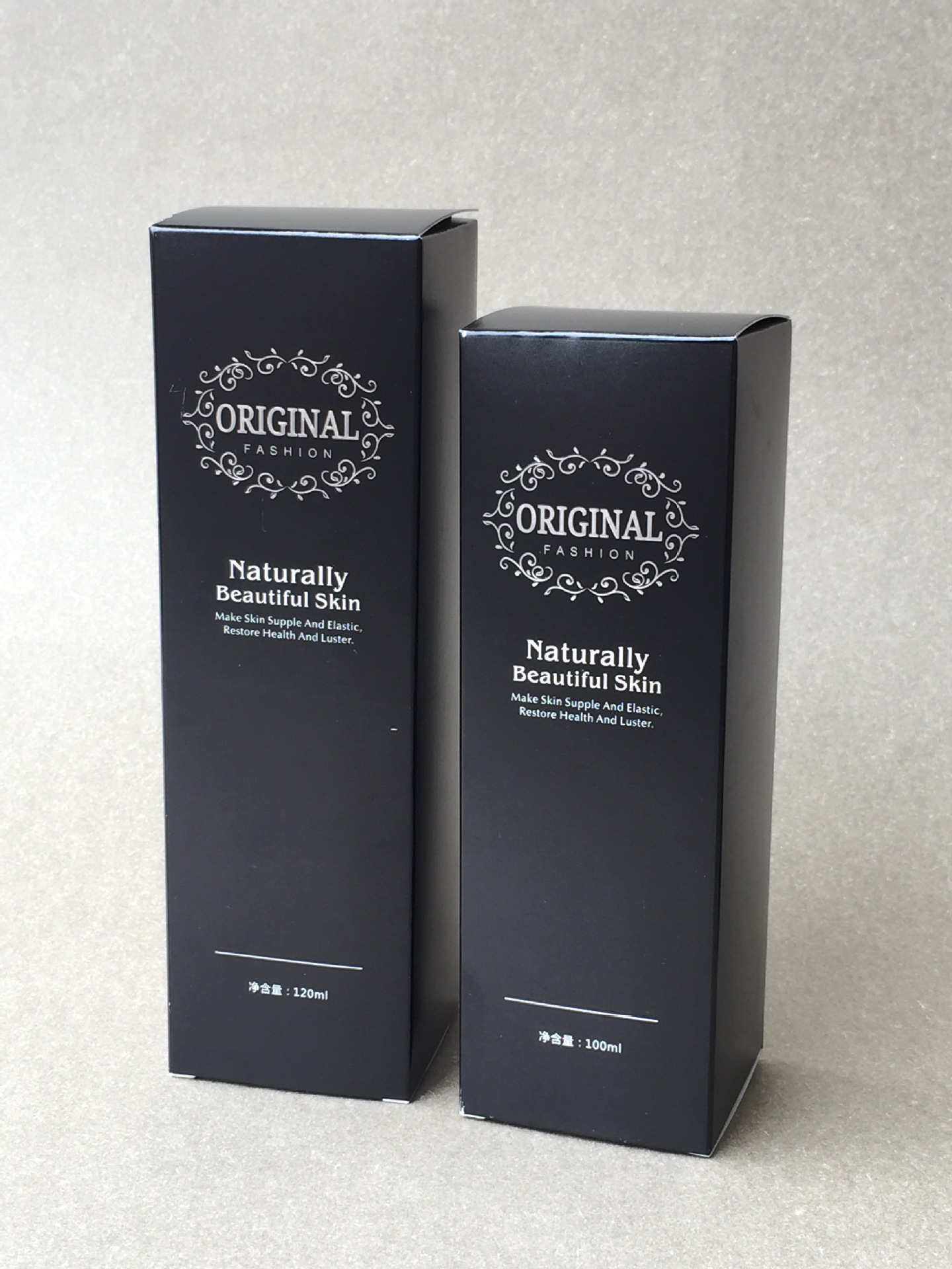 渐变玻璃小黑瓶膏霜精华包装高档美容院分装瓶化妆品乳液瓶洗面奶