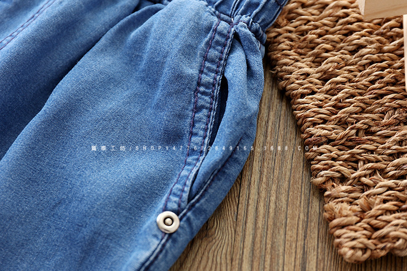 18夏季新款儿童中大童钉子裤天丝18-3205