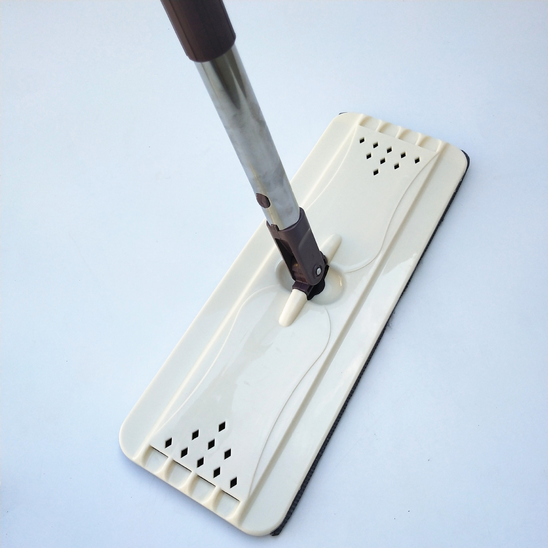 刮刮乐 专用杆子配件拖把板 不锈钢三节杆免手洗平板拖把零件