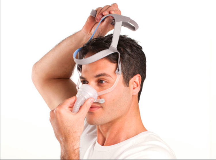 瑞思迈airfit n10鼻罩式面罩s9/s10呼吸机原装配件带头带通用鼻罩