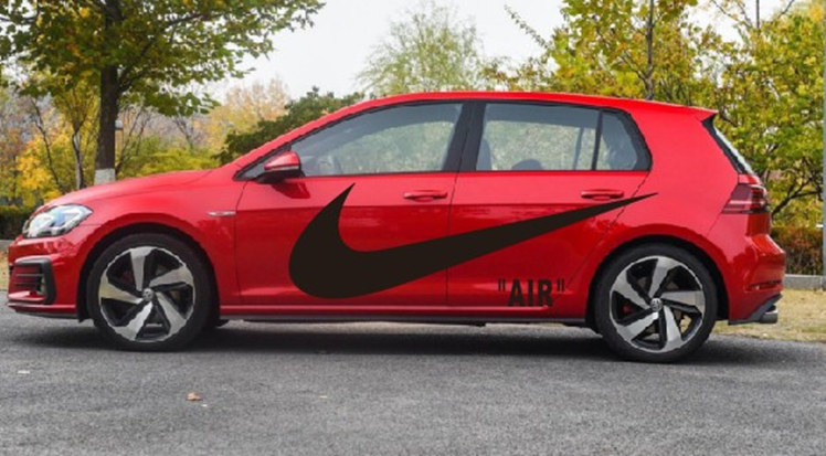 nike潮牌车贴个性创意车身拉花划痕贴纸潮流汽车贴纸改装耐克air