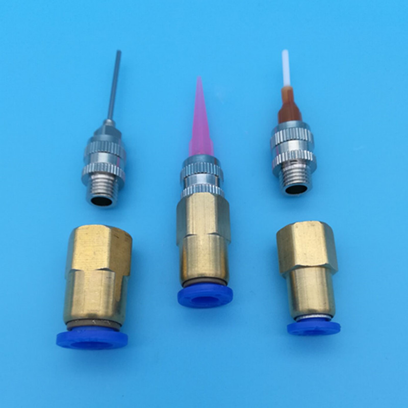 气管转接头 点胶针头转接头吹气接头 气管接头4mm6mm8mm转接针头