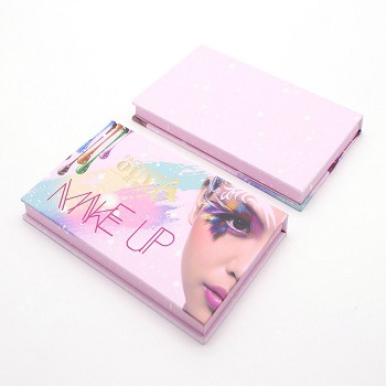 豪华多色私人标签空的化妆品眼影纸本包材