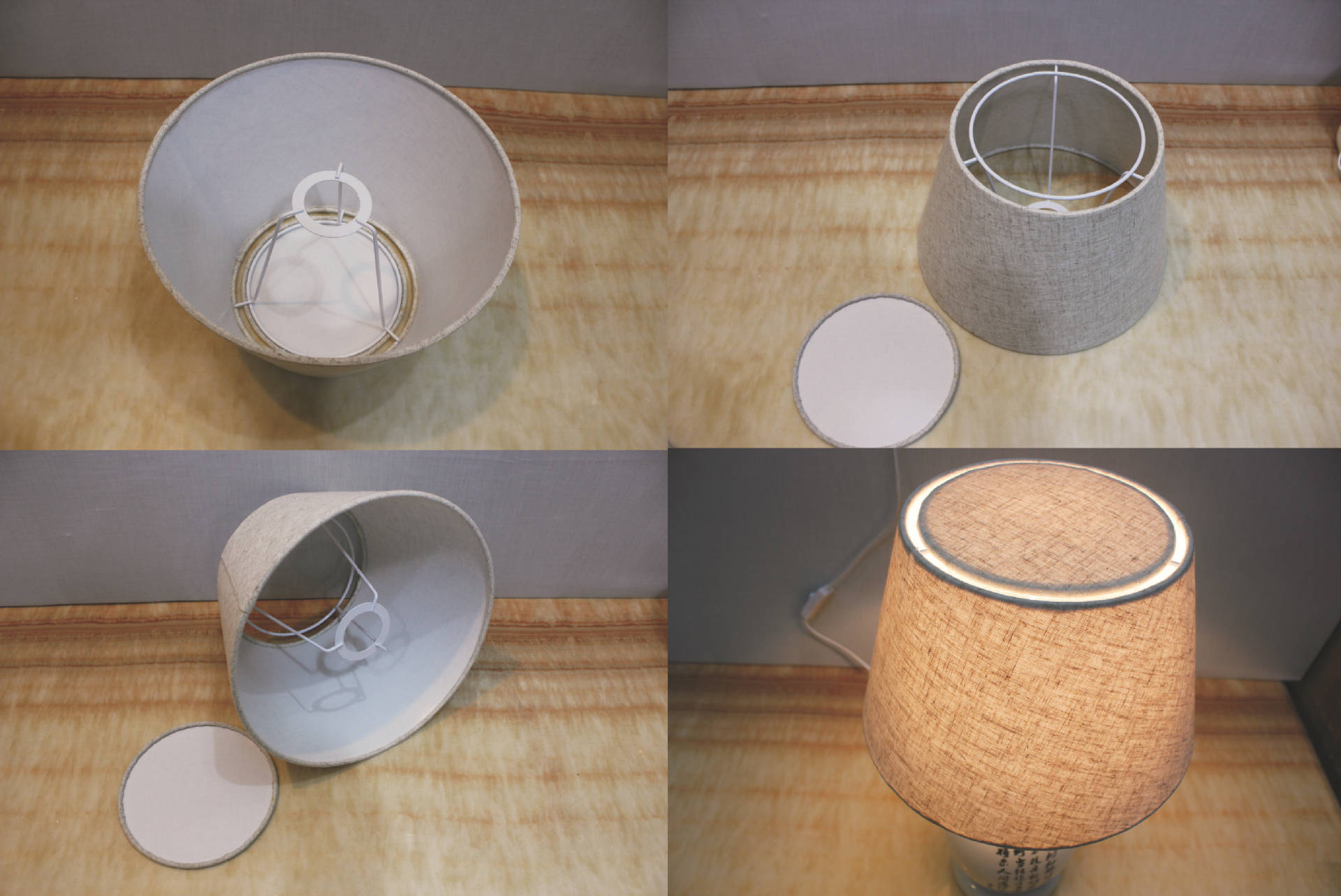 定做布艺亚麻布灯罩 白色麻布 台灯落地灯吊布艺灯罩