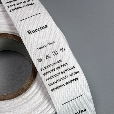 厂家直销 男女童装家纺洗水标定做 缎面水洗唛 棉带印唛定制设计