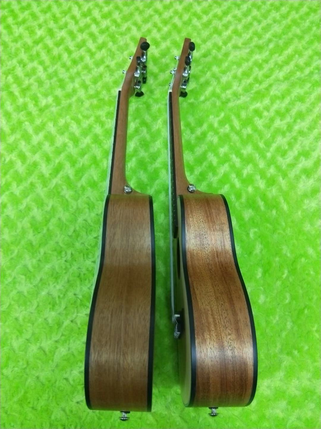 大量库存23/24寸沙比利桃花芯木云杉面尤克里里uklele小四弦吉他
