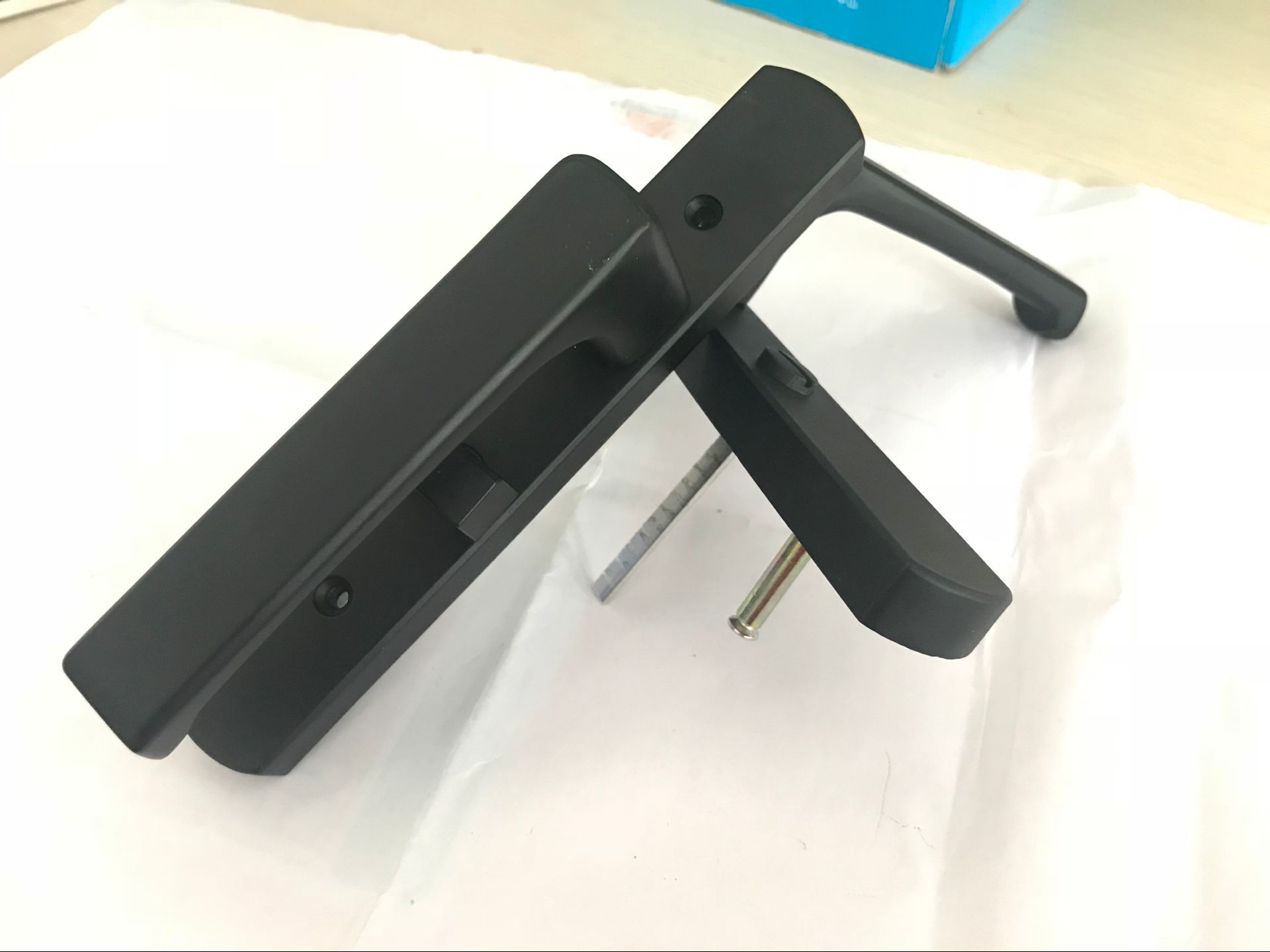 卫生间门锁铝合金平开门锁移门机械锁 钛镁合金中空门锁卫浴门