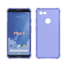 谷歌Pixel 3空压阿尔法四角摔气囊手机保护套tpu外壳素材软胶配件