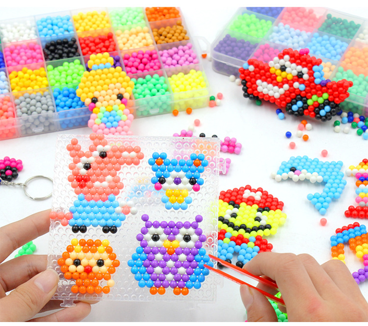 【融优小商品】水雾魔法珠神奇魔珠手工diy制作拼拼豆豆创意拼图儿童