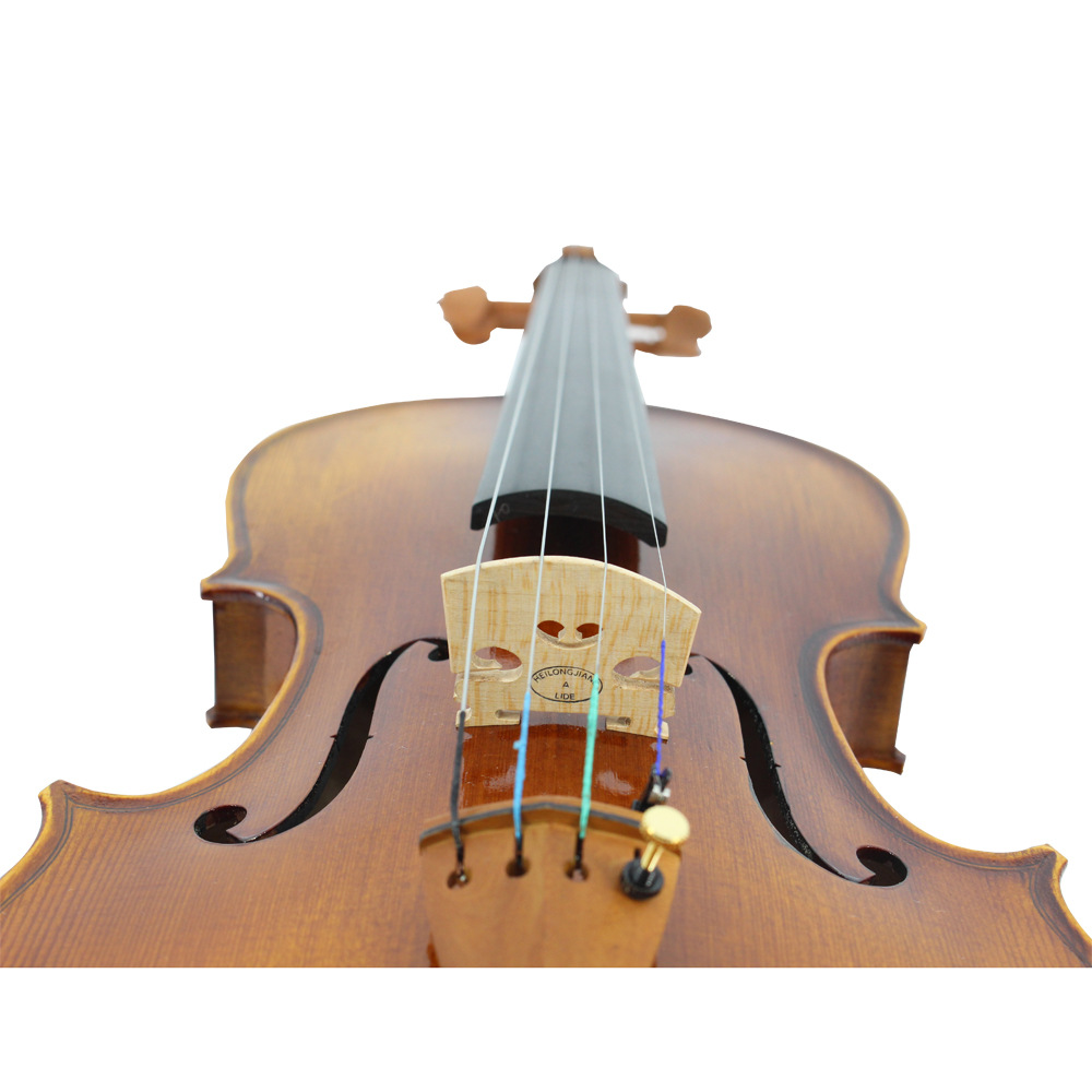 高档学生平光小提琴 初学者 练习实木 乌木指板 厂家批发