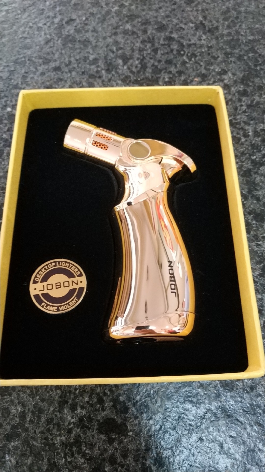 中邦659直冲打火机雪茄焊枪打火机不锈钢四管直冲喷枪礼盒批发