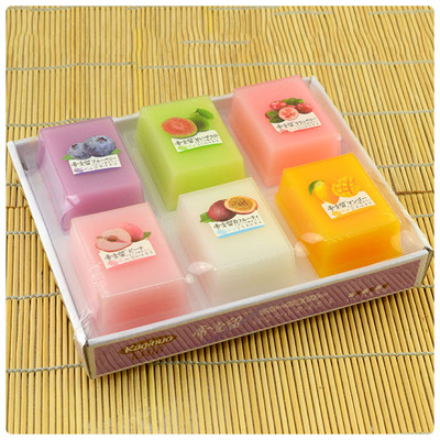 整盒6粒装综合水果味q弹果冻送女友朋友创意礼盒休闲零食小礼品