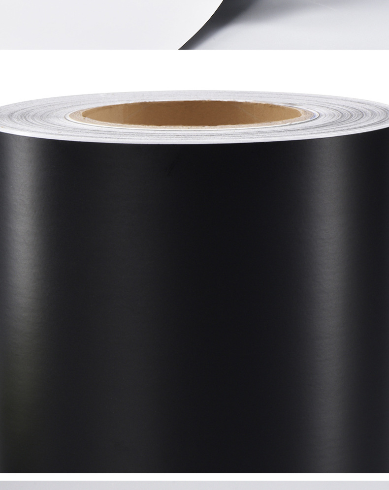 80#哑黑亮黑pvc不干胶黑色pvc不干胶 防水标签贴纸不干胶材料