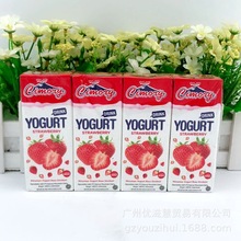 批发印度尼西亚 西莫尼酸奶 草莓味酸奶饮品200ml*24盒/箱