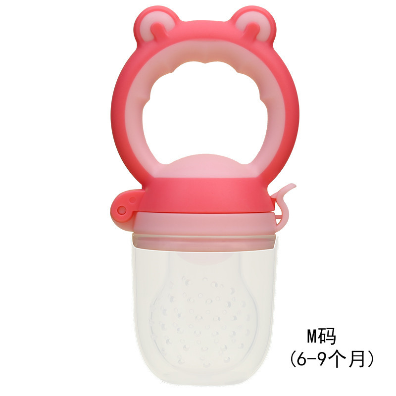 Frog Bite Multi-Color Fruit Sparse Bite Happy Pacifier Food Supplement Rattle Bite Nutrition