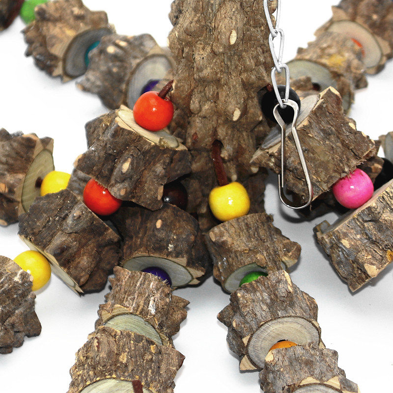 稽龙鸟笼玩具花椒木啃咬挂件鹦鹉玩具益智磨牙玩具鸟用品