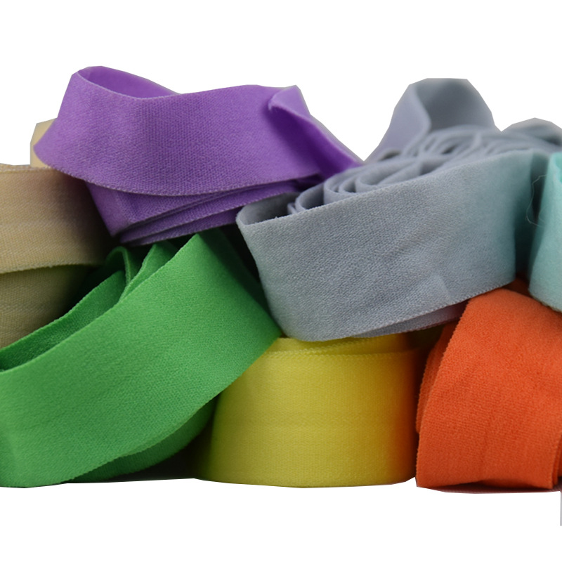 现货1.5cm防晒衣袖套羽绒服弹力包边带内衣尼龙包边条彩色松紧带