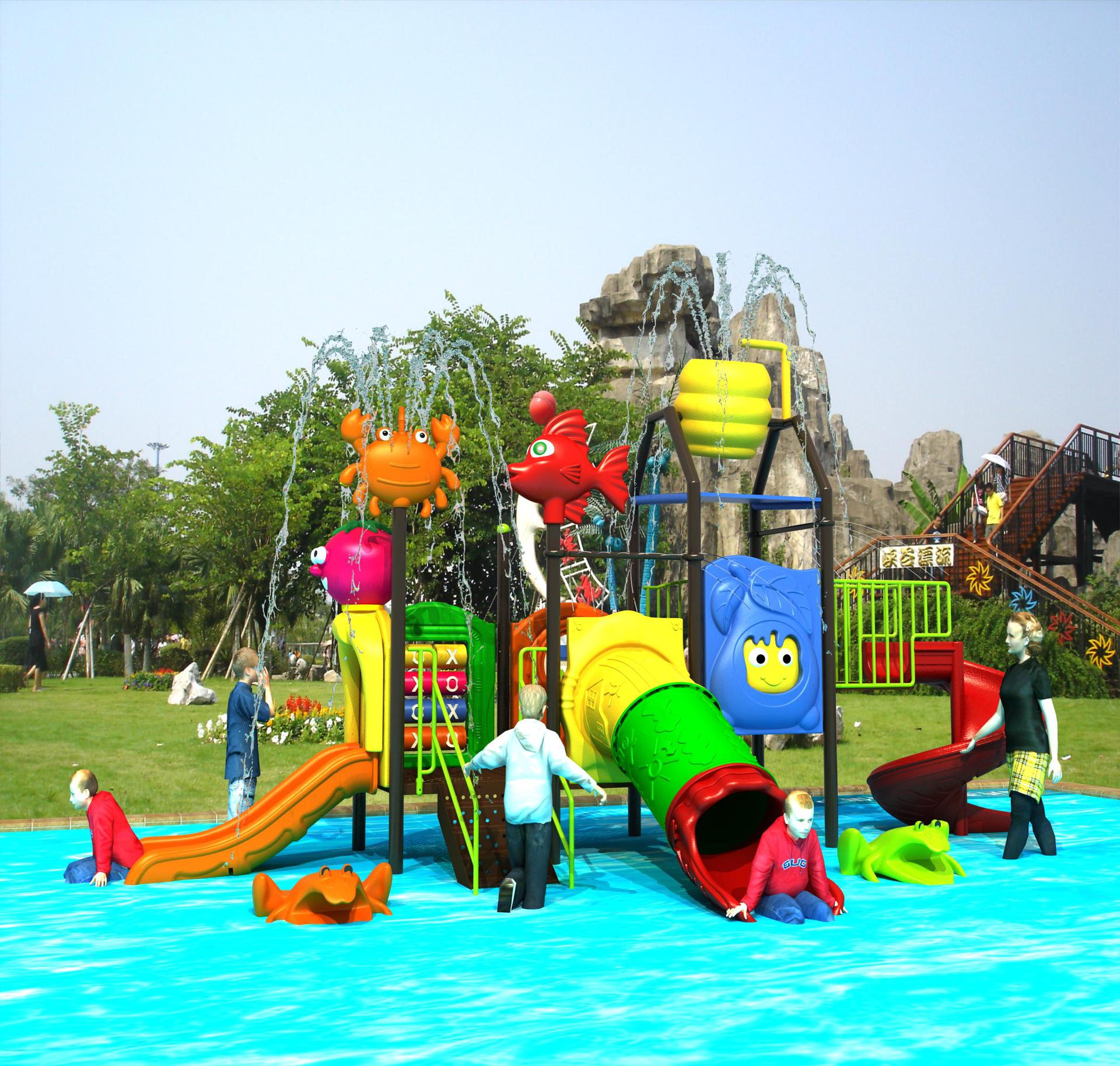 儿童水上乐园小博士水上滑梯室外水上组合滑梯游乐园