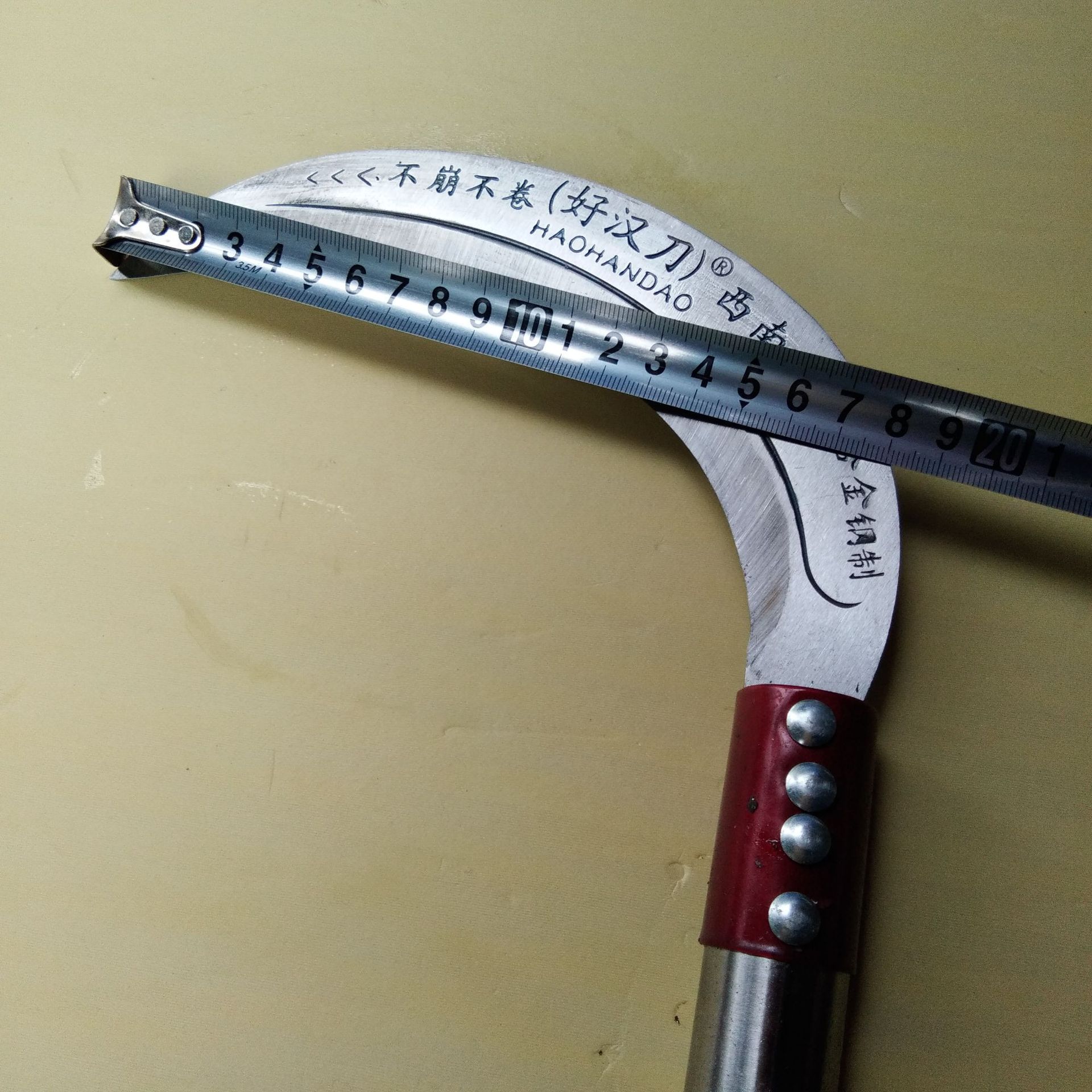 农用 园林 猛钢免磨不锈钢把镰刀,草刀,砍镰刃口锋利轻便好用