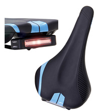新品促销带尾灯自行车坐垫 USB可充电灯 山地车骑行配件