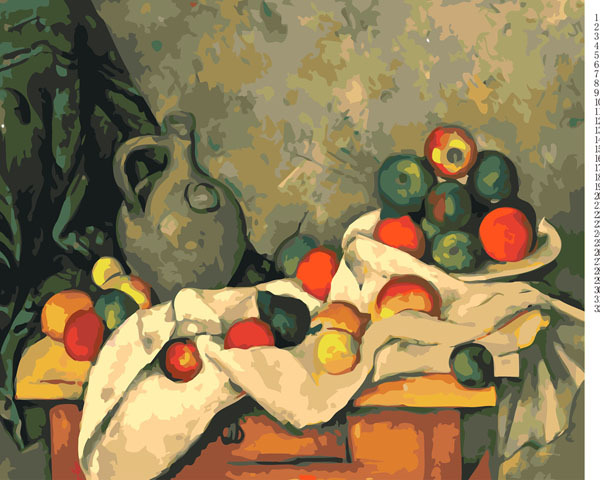 跨境一件代发新款无框diy数字油画 名画名人艺术莫奈.静物写生