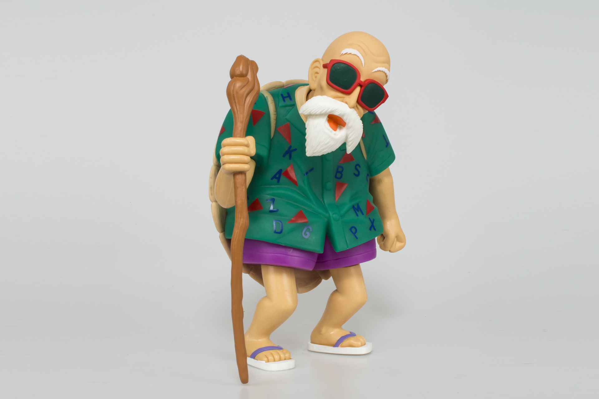 热卖卡通动漫手办七龙珠红衣龟仙人公仔搪胶玩具儿童礼物创意人偶