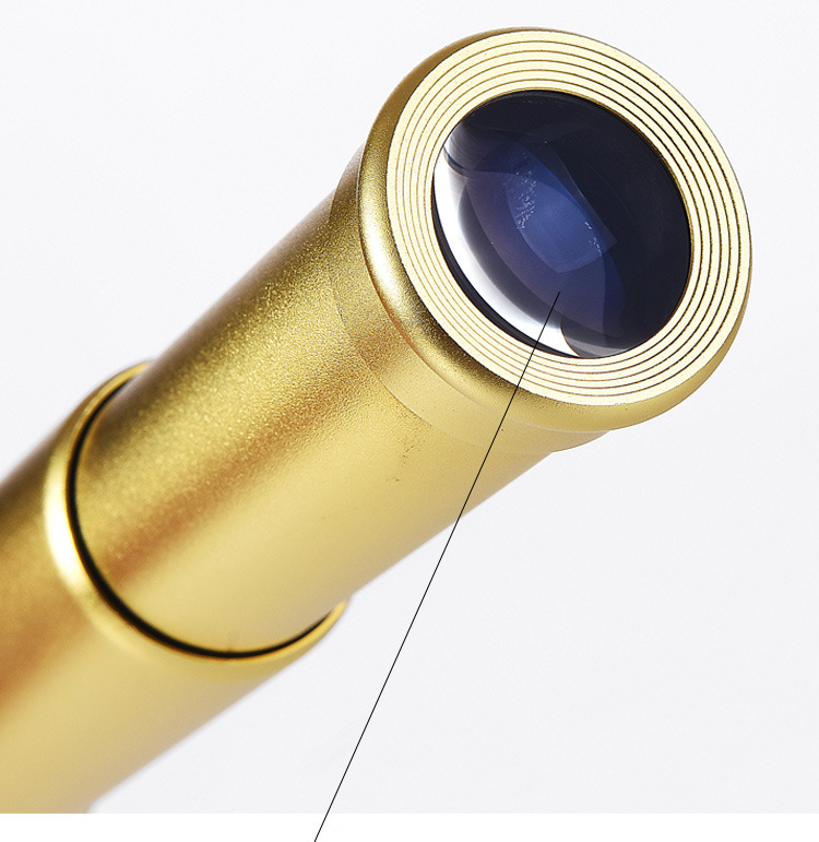 加勒比海盗望远镜单筒25x40儿童伸缩式便携金属 单通望眼镜大目镜