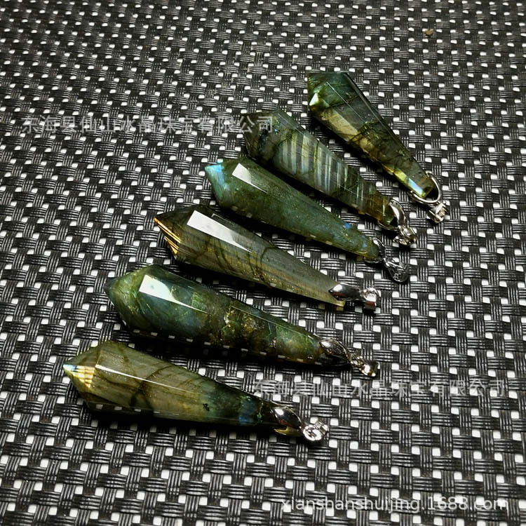 蓝月光石灵摆长4055毫米左右钙钠斜长石拉长石灵摆