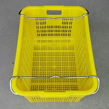 广西南宁塑料菜筐 加重塑料菜箩 水果蔬菜配送黄色 白色菜筐子