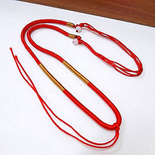 红色款 无珠精工项链绳 配件 玉坠项链编绳 批发定做 红绳项链