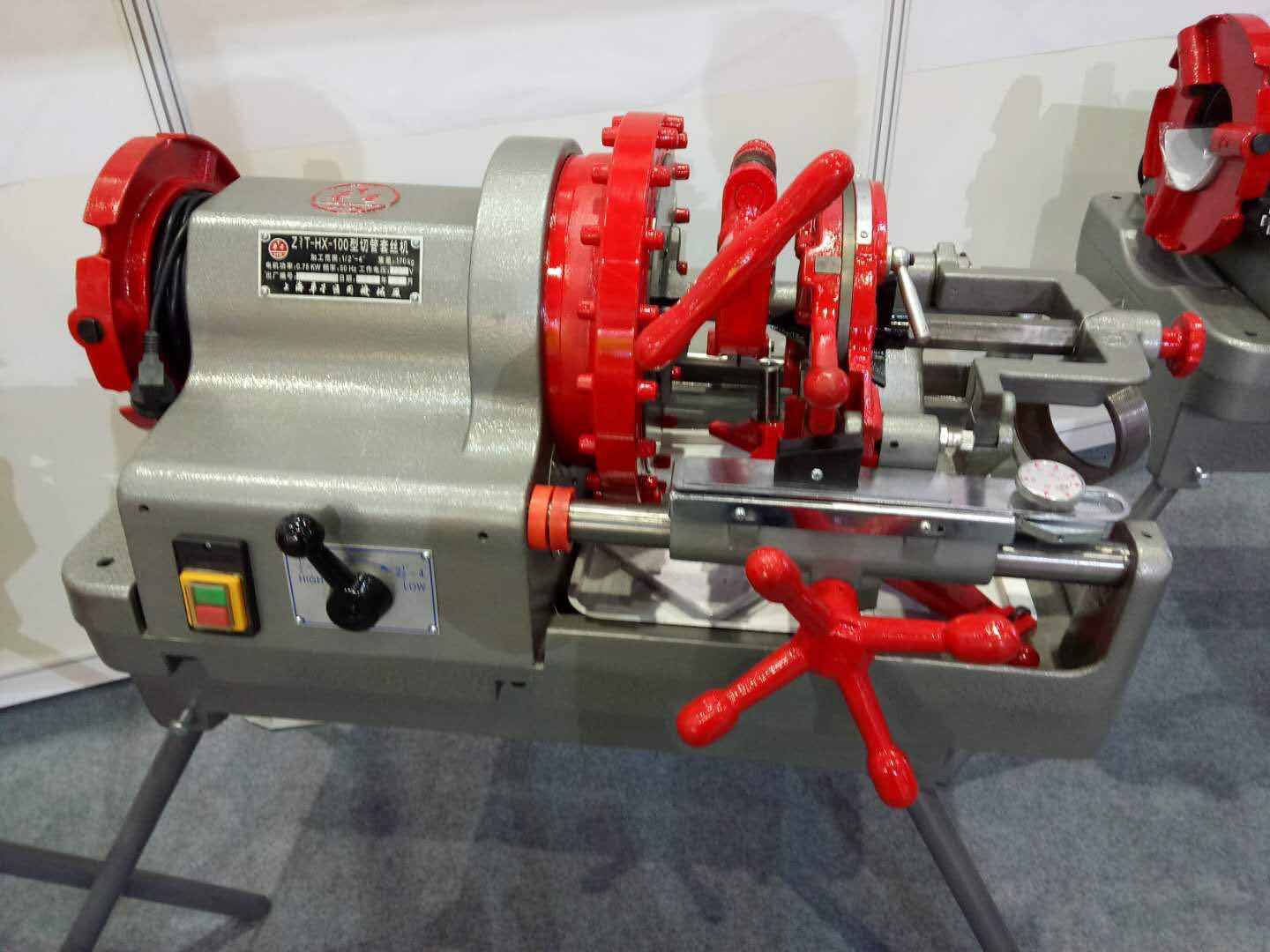 厂家供应上海华星牌电动套丝机,50型/100型工业型电动套丝切管机