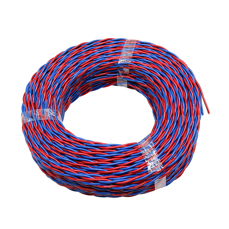 【厂家供应】电线电缆 双色胶质线 rvs2*1.5平方铜芯双绞线灯头线