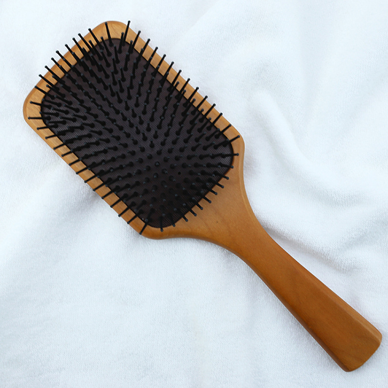 大s同款气垫木梳 美发按摩梳 榉木板梳气囊梳美发护发梳