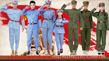 成人红军装/红军演出服/八路军服装/男女款红军服/男女绿军装