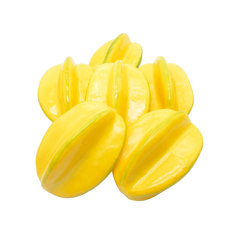 厂家直销仿真水果 摄影道具橱窗展示泡沫 110#杨桃假杨桃摄影道具