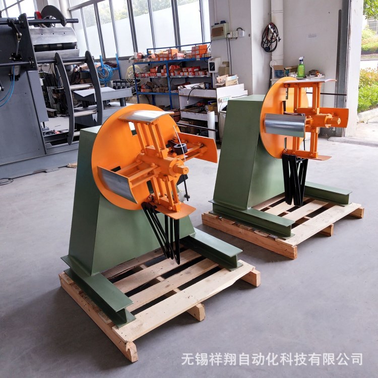 mt-200钢卷放料架铝卷铝带放卷开卷机重型材料架自动送料架