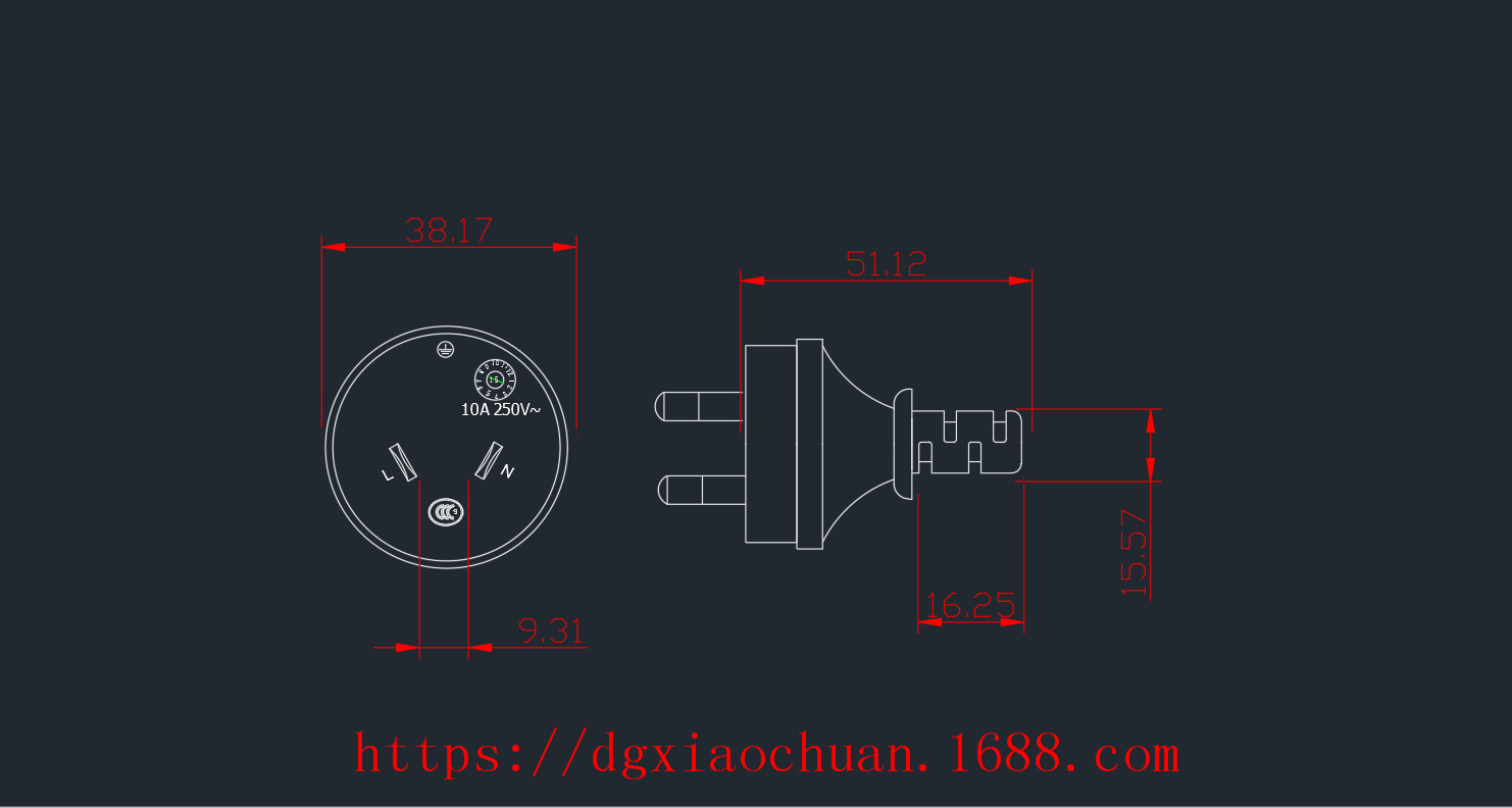 厂家销售澳标澳规澳式澳大利亚电源线saa环保认证二插插头线8字尾