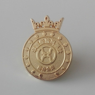 皇冠凤凰社徽章烤漆滴胶工艺真金镂空球迷纪念品金属电镀热销中