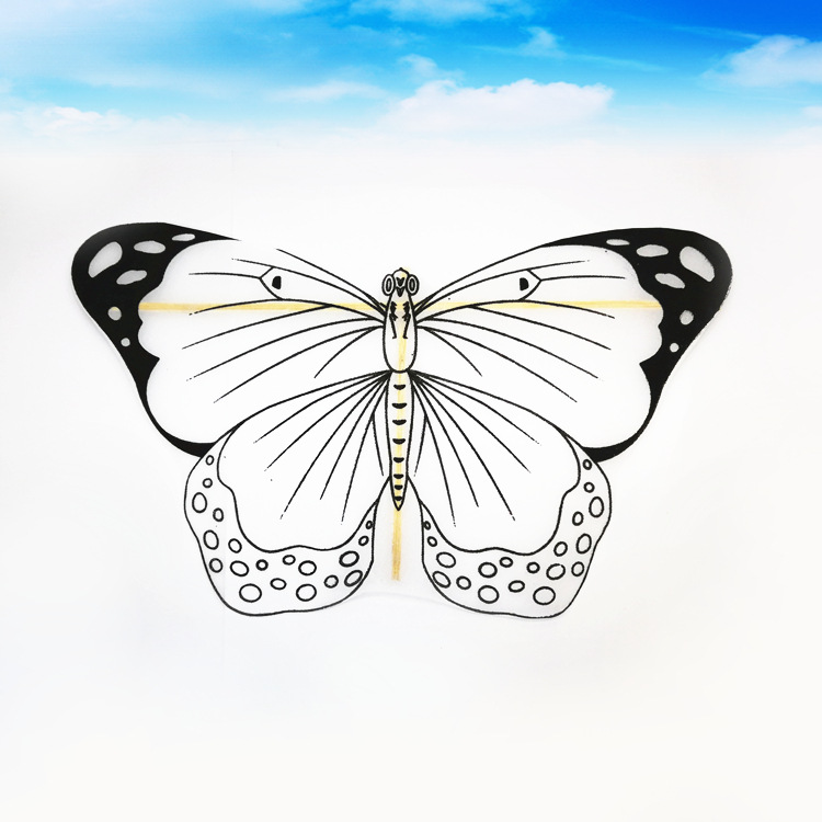 迷你儿童手工蝴蝶风筝 竹工艺风筝 mini风筝 微型风筝材料包订制