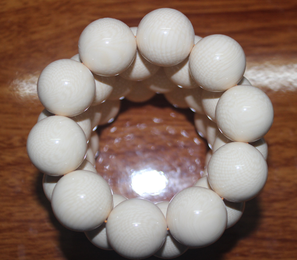 仿猛犸牙手链10-30mm人字纹手链仿象牙xy交叉纹手链果冻满纹手链