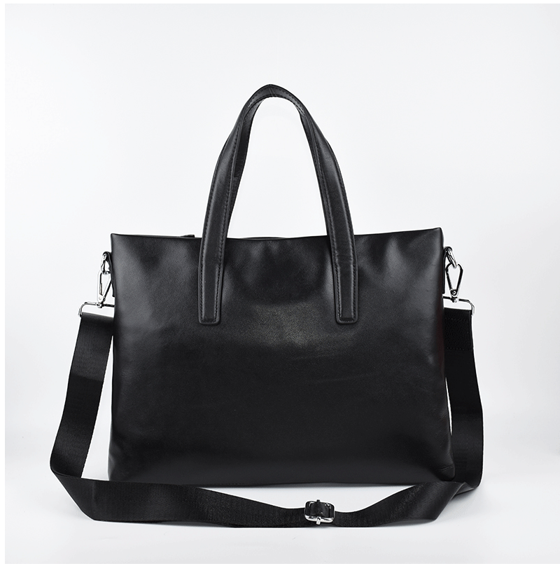 细摔纹男士包包真皮手提包斜挎休闲男包头层牛皮商务公文皮包潮