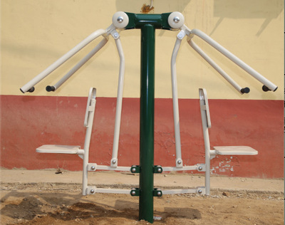 国标 双人坐推训练器户外健身器材小区公园运动路径健身锻炼器材