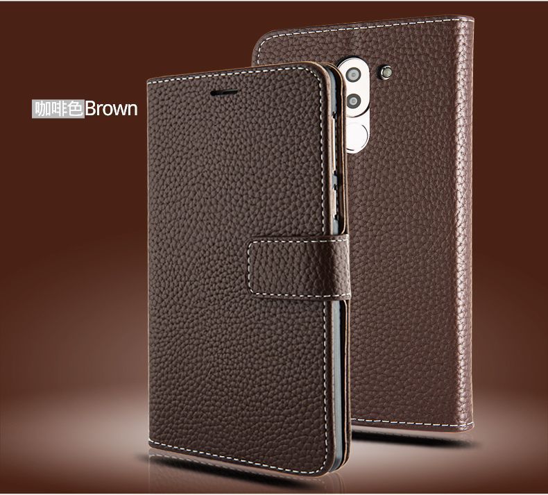 新款荔枝纹华为6x手机壳多功能钱包款手机皮套荣耀畅玩6x手机套