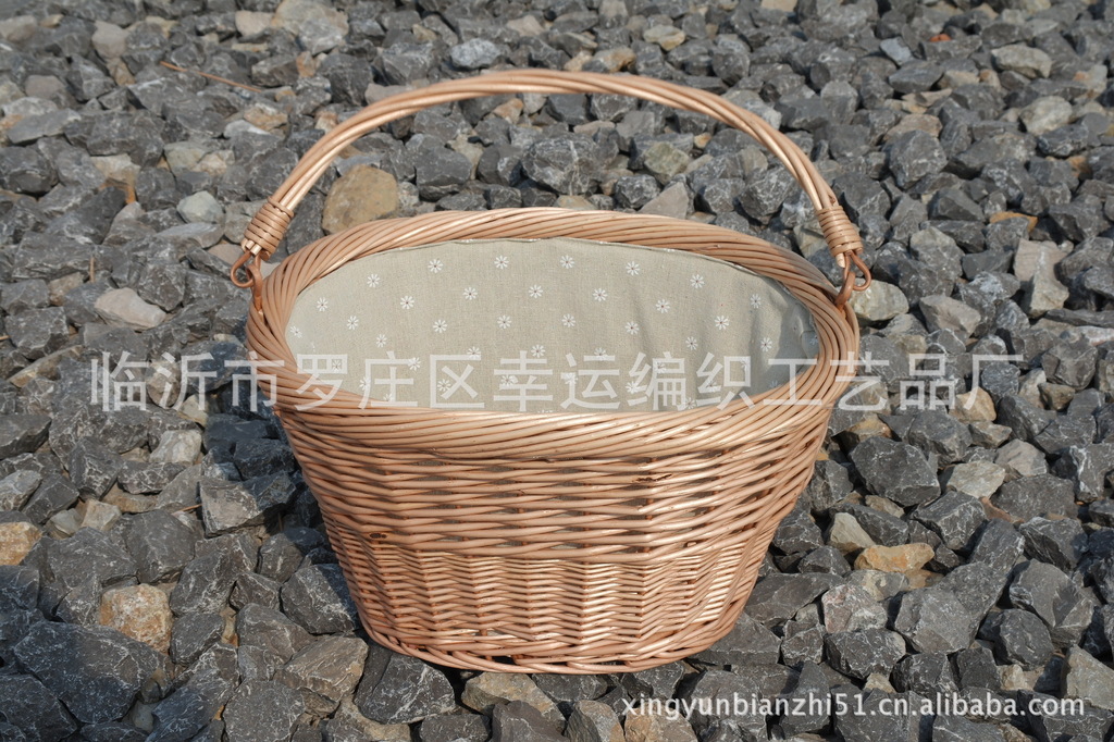 Wicker Basket Eggs Knitted Basket round Willow Basket Egg Storage Home Storage Basket