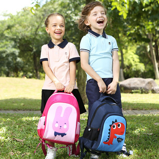 小学生书包新款卡通动物系列123年级书包儿童上学外出双肩背包