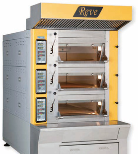 日本原装进口三省 商用 燃气石窑烤箱 热风循环烤箱 智能烤箱