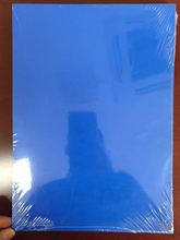 现货PVC装订封面A4实色蓝色19丝装订封面PVC硬片 厚度0.1-0.8